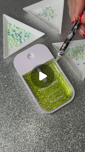 Pamela Torres on Instagram: "Touchland time 🌟
•
•
•
Use Code: CREATIONSXPAM15 for 15% off 💚
•
•
•
#explorepage #trending #viral #bling #bedazzling #handmade #reels #trendingreels #behindthescenes #processvideo #bedazzled #smallbusiness #whatsinmybag #touchland" Things To Bedazzle, Bling Things, Rhinestone Crafts, 15 % Off, Behind The Scenes, Coding, On Instagram, Instagram