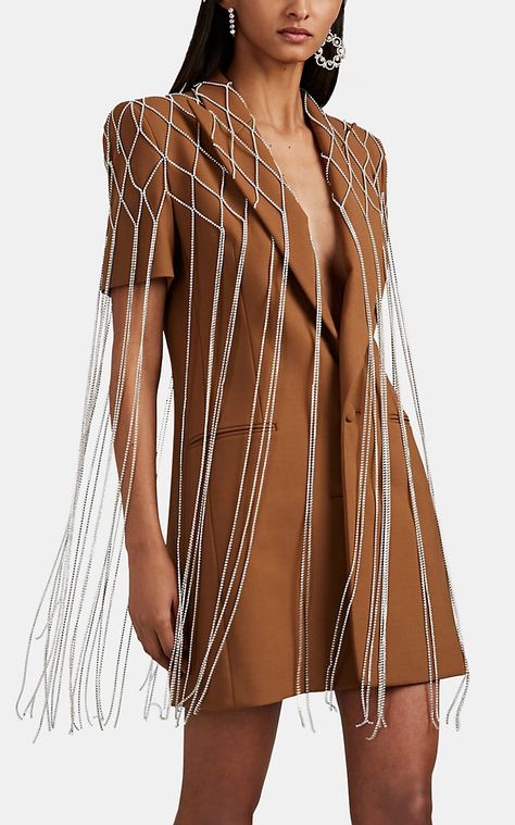 Fringe Outfit, Silk Print Dress, Barneys New York, Suit Fashion, Mode Inspiration, Blazer Dress, Garden Toys, Buy Dress, Fashion Sewing