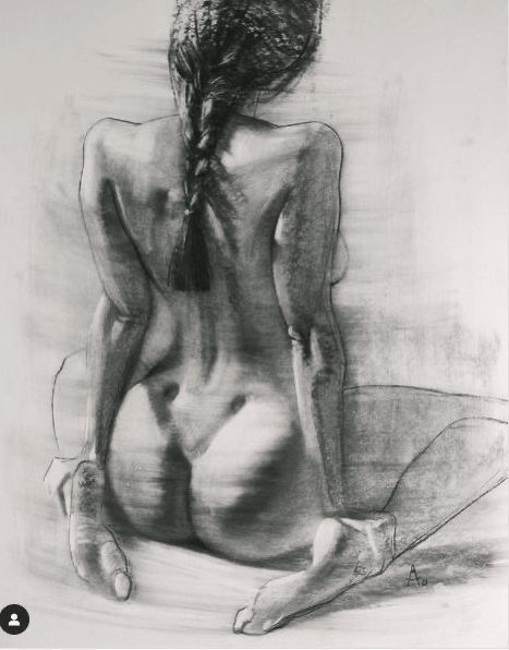 Body Image Art, Female Artwork, Female Art Painting, Charcoal Art, Figure Sketching, Arte Sketchbook, Romantic Art, Anatomy Art, Book Art Drawings