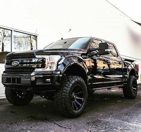 F150 Platinum, 2018 Ford F150, Carros Bmw, Ford Trucks F150, Black Truck, Fuel Wheels, Lifted Ford, F150 Truck, Truck Yeah