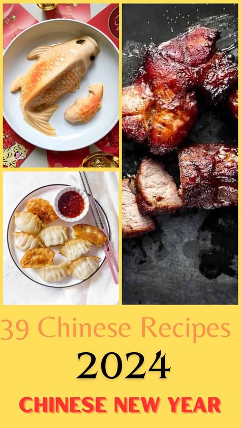 Chinese New Year Recipes Easy, Traditional Chinese New Year Dishes, Chinese New Year Food Ideas, Lunar New Year Recipes, Chinese New Year Desserts, Chinese New Year Recipes, Chinese New Year Dishes, New Year Recipes, Chinese Food Menu