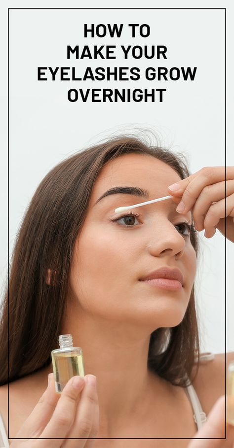 Make Your Eyelashes Grow, Grow Eyelashes Naturally, Oil For Eyelash Growth, Make Eyelashes Grow, Diy Eyelash Growth Serum, Grow Your Eyelashes, Eyelashes Grow, Get Long Eyelashes, Grow Eyebrows Thicker