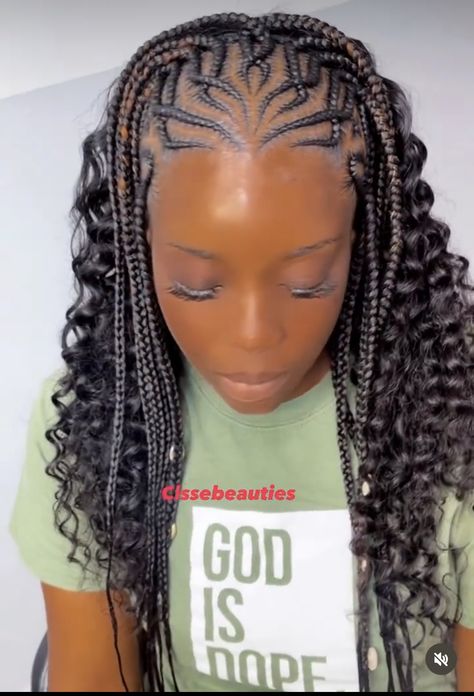 Half Ghanian Lines Half Braids, Conrows Lines And Braids 2024, Conrows Lines, Conrows Lines And Braids, Kiddie Hairstyles, Black Braid Styles, Braids 2023, Curly Hair Celebrities, Design Braids