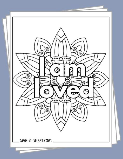 Mindful Coloring Pages Free Printable, Nursing School Coloring Pages, Positive Colouring Pages Free Printable, Affirmation Colouring Pages, Self Esteem Coloring Pages Free Printable, Coloring For Adults Free Printable, Free Inspirational Coloring Pages, Middle School Coloring Pages Free Printable, Relaxing Coloring Pages Free Printable