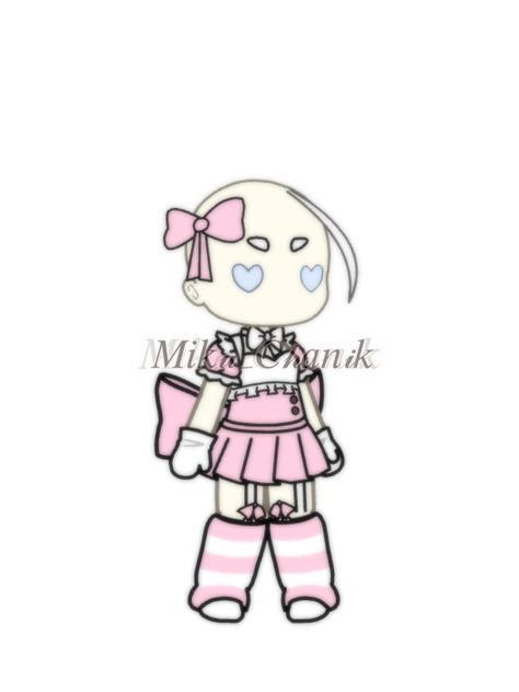 Gacha Life Pink Outfits, Pink Gacha Life Outfits, Gacha Club Ideas Clothes Y2k, Preppy Gacha Club Outfits, Gacha Pink Outfits, Pink Gacha Club Outfits, Pastel Pink Outfit, Kawaii Gacha, Gachalife Girl Outfits