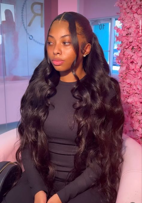 Birthday 25, Wigs Hairstyles, Sleek Ponytail Hairstyles, Frontal Wig Hairstyles, Birthday Hairstyles, Quick Weave Hairstyles, Frontal Hairstyles, Pretty Braided Hairstyles, School Hairstyles