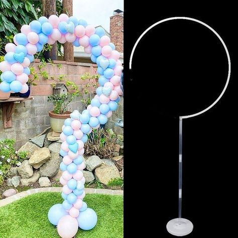 Boy Or Girl Gender Reveal, Baby Shower Balloon Decorations, Balloon Stand, Balloon Holders, Idee Babyshower, Kids Birthday Party Decoration, Balloon Box, Clear Balloons, Girl Gender Reveal