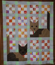 Cat Quilt Block, Pixel Quilting, Simple Quilts, Cat Quilt Patterns, Baby Quilt Kit, Big Block Quilts, Charm Squares, Scrappy Quilt Patterns, Quilt Square Patterns