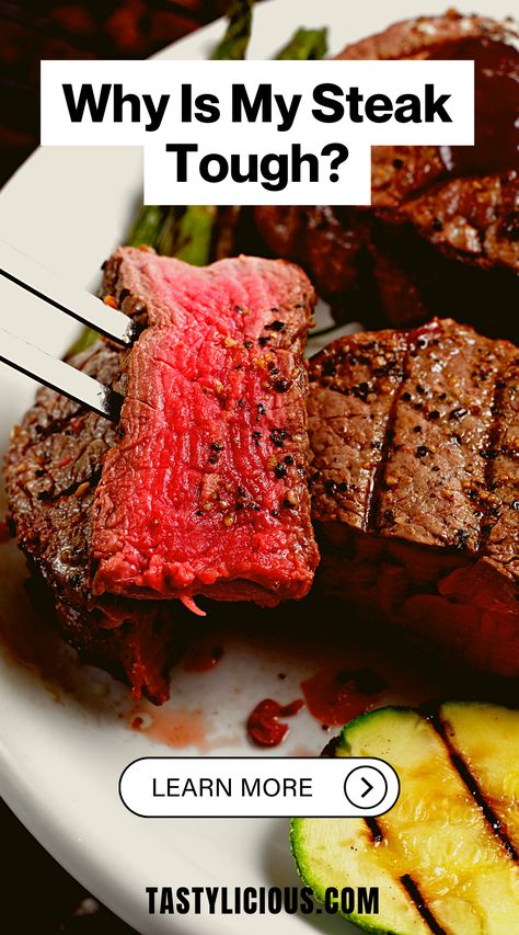 why is my steak tough and chewy | why is my medium rare steak tough | steak tough and chewy | my steak is tough what can i do | why is my ribeye steak tough | keto dinner recipes | healthy lunch ideas | dinner ideas | breakfast ideas | easy healthy dinner recipes How To Cook Tough Steak, How To Cook A 2 Inch Thick Steak, Tough Steak Recipes, Ribeye Steak Dinner Ideas, Sandwiches Board, Sizzle Steak, Breakfast Ideas Easy Healthy, Expensive Steak, Breakfast Ideas Easy