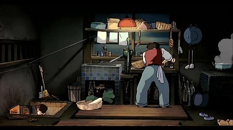 My Neighbor Totoro House Interior, My Neighbor Totoro House, Oga Kazuo, Totoro House, Neighbour Totoro, House In The Country, Father To Be, Isao Takahata, Anime Scenes