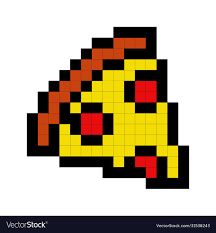 Planet Pixel Art, Pixel Art Food, Pizza Wallpaper, Piece Of Pizza, Pizza Art, Pizza Planet, Tiny Cross Stitch, Easy Pixel Art, Hama Beads Design