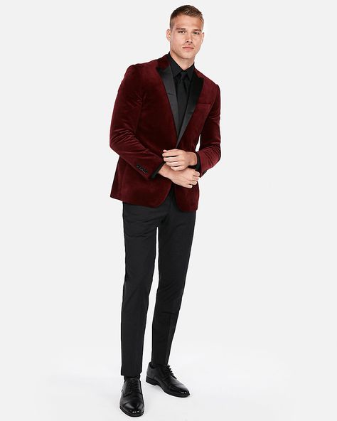 Mens Christmas Party Outfit, Velvet Blazer Mens, Suit For Man, Red Velvet Blazer, Velvet Tuxedo Jacket, Suit Length, Velvet Tuxedo, Bespoke Suit, Christmas Party Outfits