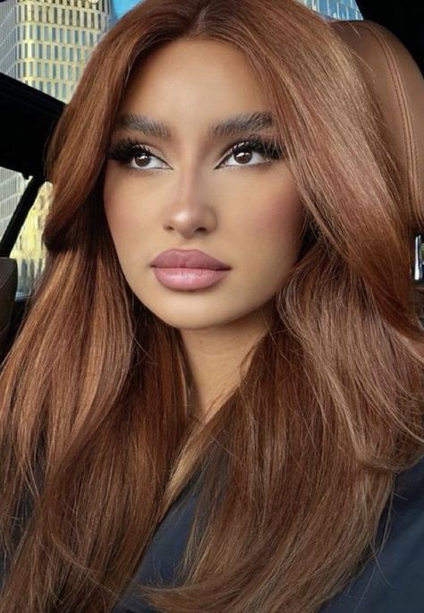 Olive Skin Hair, Hair Colors For Blue Eyes, Casting Creme Gloss, Plum Hair, Highlights Curly Hair, Hair Extensions For Short Hair, Hair Color Chocolate, Red Hair Inspo, Honey Brown Hair