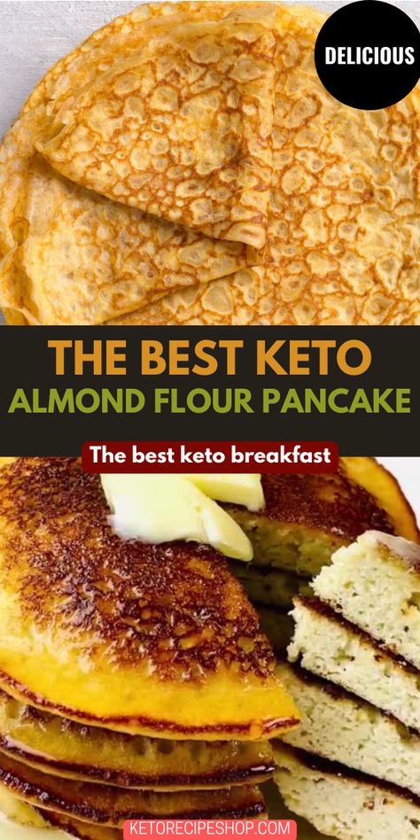 You will love these keto almond flour banana pancakes. They are easy to make in a blender and taste amazing with butter and syrup. Keto Banana Pancakes, Almond Flour Banana Pancakes, Sugar Free Bread, Using Almond Flour, Almond Flour Banana, Keto Banana, Make Almond Flour, Best Keto Breakfast, Almond Flour Pancakes