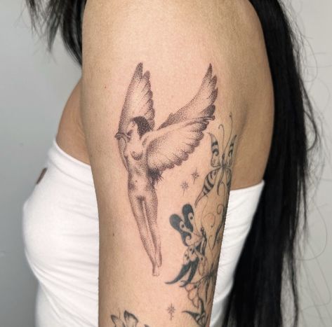 Macadellic Tattoo, Hey Jude Tattoo, Back Tattoo Aesthetic, Grandfather Tattoo, Tattoos Aesthetic, Stick Poke Tattoo, Tattoo Aesthetic, D Tattoo, Pretty Tattoos For Women