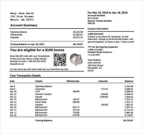 Sample Bank Statement Template Fake Bank Statement, Barclays Bank, Christmas Gift Certificate Template, Business Bookkeeping, Cash Flow Statement, Chase Bank, Wedding List, Free Word, Statement Template