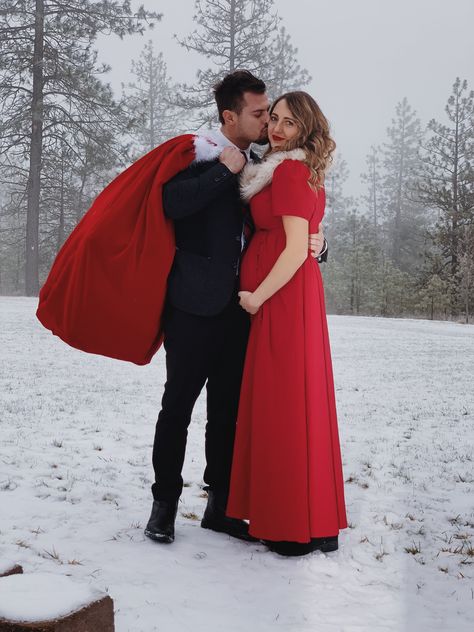 Winter, maternity, Christmas outfit , red dress, maternity photos Cute Winter Dress, Gender Reveal Outfit, Graduation Guest Outfit, Elegant Maternity Dresses, Christmas Gender Reveal, Baby Gender Reveal Party Decorations, Winter Maternity Outfits, Cute Maternity Dresses, Plus Size Maternity Dresses