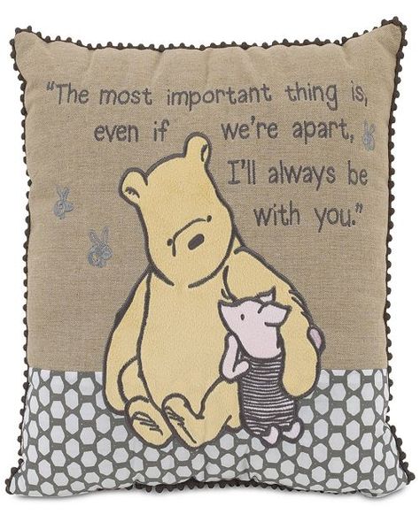 Winnie The Pooh Nursery, Creative Pillows, Crib Rail Cover, Storybook Characters, Winnie The Pooh Quotes, Baby Milestone Blanket, Pooh Quotes, Pooh Bear, Perfect Pillow