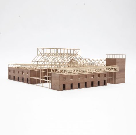 Assemble Architects, Structural Model, Brick Laying, Arch Model, Architecture Collage, Brick Architecture, Public Building, Art Academy, Brick Building