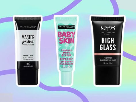 These affordable drugstore primers are a must try whether you prefer a full makeup beat or minimalist foundation. Ahead, we round up the very best ones for every skin type. Best Drugstore Primer, Drugstore Primer, Silicone Primer, 2023 Makeup, Pore Eraser, Textured Skin, Mattifying Primer, Best Drugstore Makeup, Matte Skin