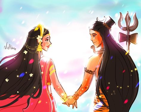 Shiv Parvati Love Art, Mahashivratri Aesthetic Photo, Bholenath Parvati Love Hd Wallpaper, Shiv And Parvati Love, Lord Shiva And Parvati Love Images, Mahashivratri Aesthetic, Shiv Parvati Marriage Pics, Shiva And Parvati Love Art, Bholenath Parvati Love