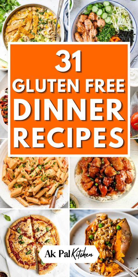 Looking for delicious Gluten Free Dinner recipes for the family? From air fryer recipes to easy instant pot recipes, we've got you covered.  Try our mouthwatering chicken, shrimp, and salmon dishes, and don't miss out on delectable gluten-free dinner rolls and comforting casseroles. Try these flavorful quick and easy gluten-free recipes. Gluten Free Dinners, Gluten Free Dinner Recipes, Gf Dinner, Gluten Free Chicken Recipes, Gluten Free Dinner Easy, Gluten Free Meal Plan, Best Gluten Free Recipes, Gluten Free Recipes For Dinner, Gluten Free Dinner