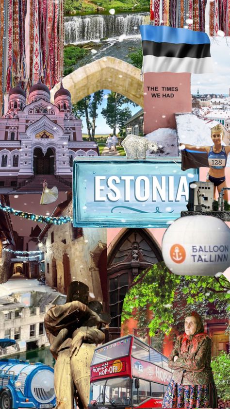 Estonia #estonia Estonia Aesthetic, Estonian Flag, Estonia Flag, Estonia Travel, Travel Collage, Tallinn Estonia, City Landscape, Travel Souvenirs, Tallinn