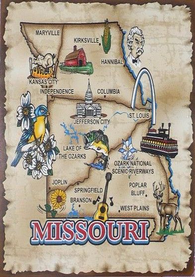 West Plains Missouri, Maryville Missouri, Animal Atlas, America Map, Colorado Usa, Usa Map, Illustrated Map, State Map, Travel Pictures