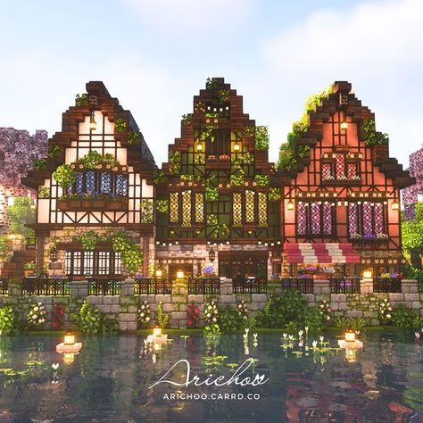 Minecraft Fairycore, Minecraft Horse Stables, Minecraft Welten, Cottagecore Minecraft, Minecraft House Plans, Minecraft Farm, Minecraft Cottage, Minecraft House Tutorials, Minecraft Castle