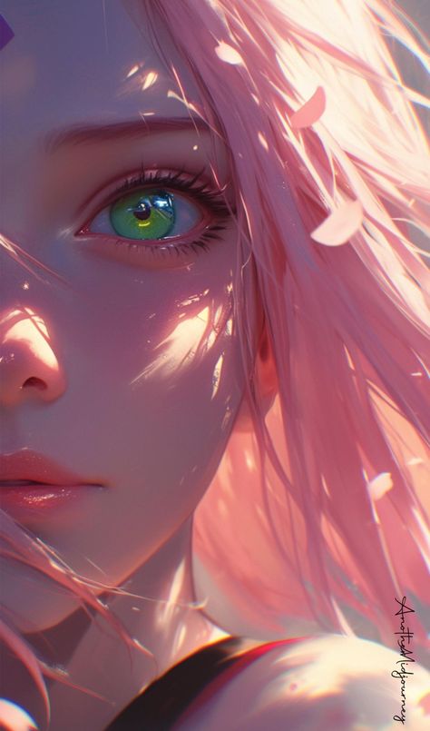 【SAKURA 🌺 】 ⁀➷ Wallpaper ✪ Sakura Haruno Realistic Art, Gojo Anime, Sakura Wallpaper, The Best Wallpapers, The Best Anime, Anime Toon, Best Wallpapers, Dark Artwork, Best Anime