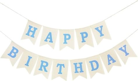 Amazon.com: Blue Happy Birthday Banner, Assembled Burlap Happy Birthday Sign for Birthday Party Decorations : Toys & Games Blue Happy Birthday, Happy Birthday Sign, Leo Birthday, Burlap Decor, Happy Birthday Signs, Happy Birthday Banner, Birthday Sign, Happy Birthday Banners, Birthday Banner