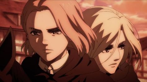 hitch and annie Attack On Titan Final Season, Creepy Faces, Annie Leonhart, Attack On Titan Comic, Attack On Titan Art, Getting Drunk, Im Bored, Anime Ships, Me Me Me Anime