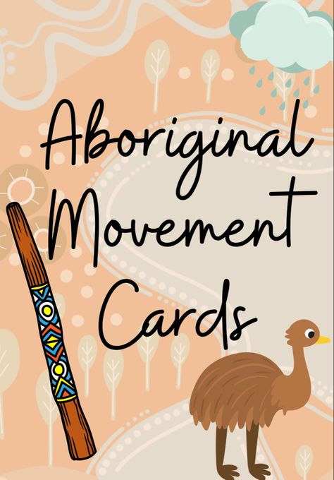 Simple movement cards that can be done at group time or independently Aboriginal Activities, Indigenous Symbols, Naidoc Week Activities, Totem Pole Art, Movement Cards, Global Studies, Aboriginal Education, Indigenous Education, Toddler Craft