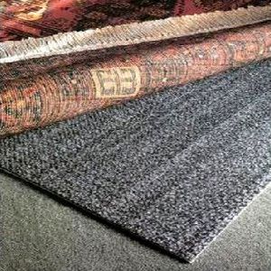 Teebaud non skid rug underlay rug pad with two sides that work for all floor surfaces - soft surface shown Rugs Over Carpet, Indoor Flooring, Rug Over Carpet, Area Rug Pad, Laminate Floors, Carpet Padding, Wall Carpet, Area Rug Runners, Vinyl Tile