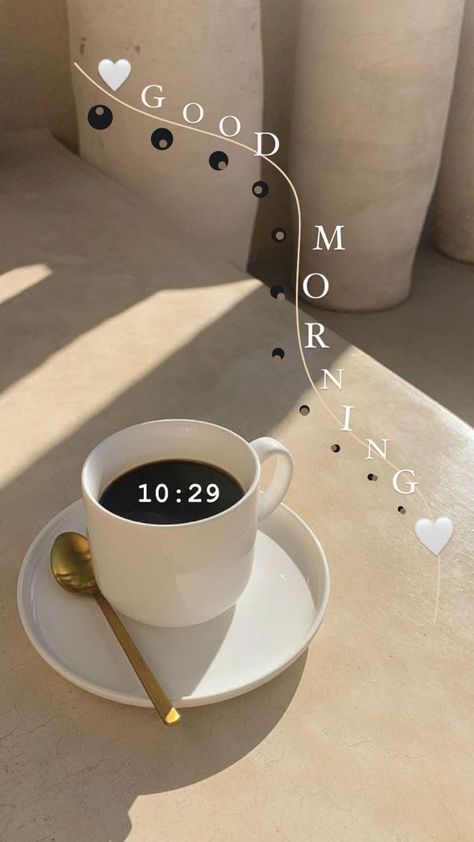 Recipe Instagram Story, Cafe Aesthetic Instagram, Morning Instagram Story, Good Morning Posters, Good Morning Coffee Gif, Good Morning Coffee Images, Recipe Aesthetic, Instagram Words, Instagram Creative Ideas