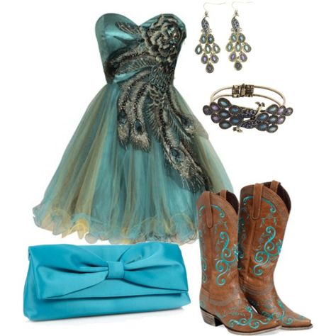 Country Girl Style Fashion | fashion look from January 2013 featuring Debut clutches Country Prom, Backless Homecoming Dresses, Looks Country, Country Girls Outfits, Estilo Country, Country Girl Style, Country Dresses, Semi Formal Dresses, Country Girl