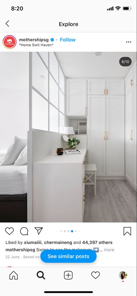 Dresser Behind Bed Headboards, Walkin Closet Behind Bed, Ensuite Behind Bed Wall, Vanity Behind Bed, Bed Island Placement, Closet And Bathroom Behind Bed, Pony Wall Bedroom, False Wall Wardrobe Closet Behind Bed, Narrow Long Bedroom