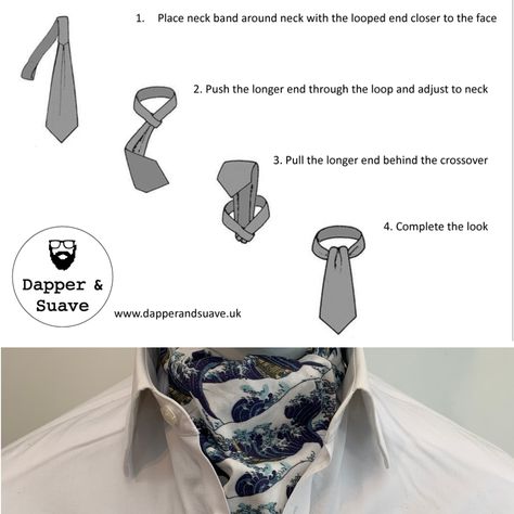 How To Tie An Ascot, Tie An Ascot, Gender Euphoria, Cravat Tie, Ascot Ties, Costume Inspo, Straight Forward, Your Outfit, The Loop