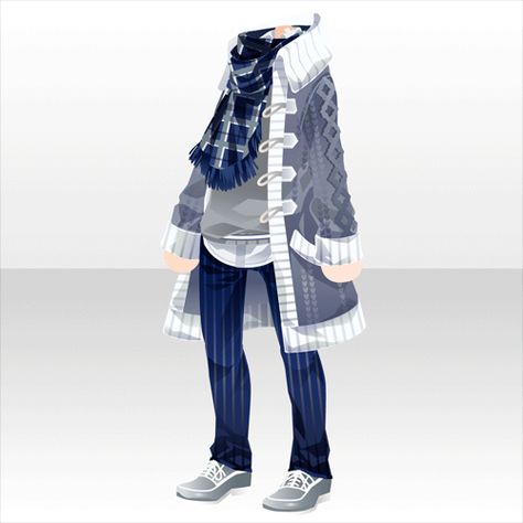 Anime Winter Clothes, Winter Clothes Men, Anime Winter, Manga Clothes, Play Outfit, Clothes Men, Cocoppa Play, Dress Drawing, Anime Dress