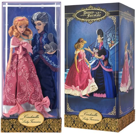 Designer Cinderella & Lady Tremaine ~ Cinderella Disney Store Limited Edition doll set 9/6/16 Limited Edition Disney Dolls, Disney Princess Dolls Limited Edition, Disney Limited Edition Doll, Disney Collector Dolls, Disney Princess Doll, Disney Barbie Dolls, Lady Tremaine, Cinderella 1950, Cinderella Doll