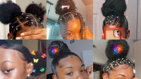 Hairstyles For 4c Hair, Kids Puff, Cabello Afro Natural, Banana Hair Clips, Hair Puff, Protective Hairstyles For Natural Hair, Banana For Hair, Quick Natural Hair Styles, Cute Curly Hairstyles