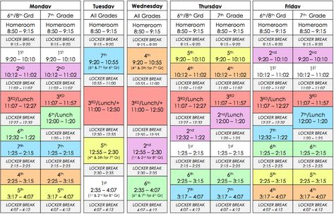 School Schedule Ideas, School Schedule Templates, Middle School Schedule, Schedule School, Master Schedule, Schedule Ideas, Diy School, Schedule Templates, School Schedule