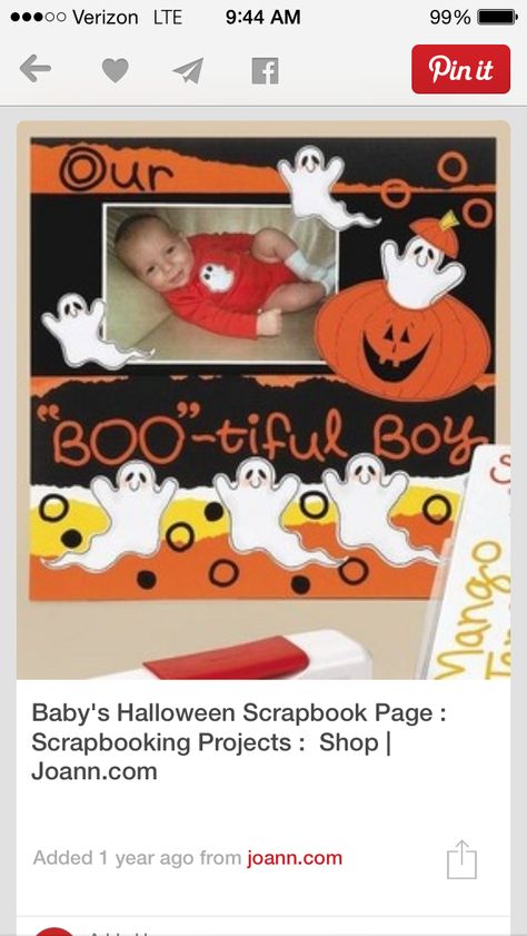 Baby Boy Scrapbook Layouts, Year Scrapbook, Boy Scrapbook Layouts, Baby Scrapbook Album, Halloween Layout, Baby Scrapbook Pages, Holiday Scrapbook, Scrapbooking Layouts Baby