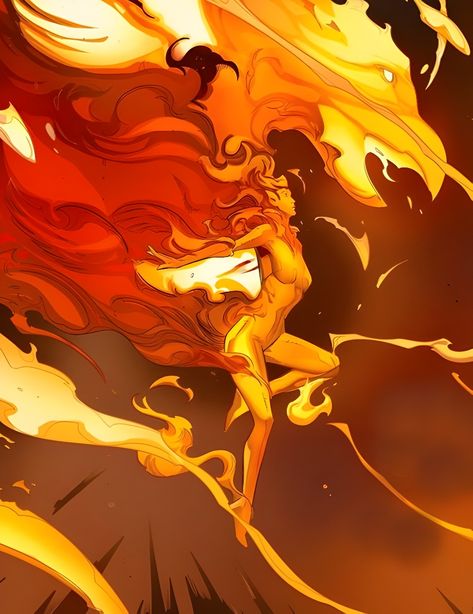 Phoenix (Force Phoenix) - X MEN Jean Grey Phoenix Tattoo, Phoenix Marvel Jean Grey, Phoenix Hero Outfit, Jean Grey Phoenix Comic, Phoenix Oc, Phoenix Flying, Apocalypse Au, Phoenix Marvel, Hope Summers