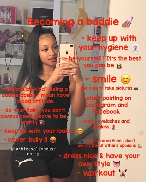 Becoming a baddie ‘ 👅💅🏽 Baddie Outfits For School, Girl Advice, Beauty Tips For Glowing Skin, Baddie Tips, Vie Motivation, Teen Life Hacks, Life Hacks For School, Diy Beauty Hacks, Glow Up Tips