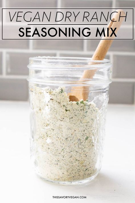 Dry Ranch Mix, Vegan Ranch Dressing, Dry Ranch Seasoning, Dry Ranch Dressing Mix, Dry Ranch Dressing, Ranch Mix, Vegan Dressing, Vegan Ranch, Ranch Seasoning Mix