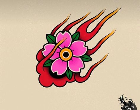 Japanese Traditional Tattoo Flash, Japanese Flash Tattoo, Japanese Tattoo Art Traditional, Japanese Flash, Tattoo Japonais, Small Japanese Tattoo, Flames Tattoo, Traditional Japanese Tattoo Flash, Traditional Japanese Tattoo