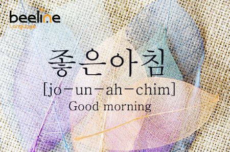 How to say Good morning in Korean South Korean Language, Korean Reading, Learn To Speak Korean, Korean Numbers, Learn Basic Korean, Say Good Morning, Speak Korean, Learn Hangul, Learn Korea