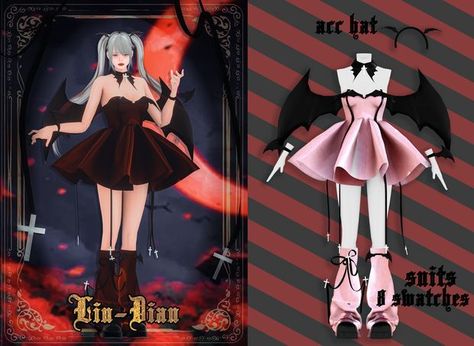 Sims 4 Halloween, Pink Goth, Halloween Suits, Sims 4 Anime, The Sims 4 Packs, Sims 4 Body Mods, Tumblr Sims 4, Sims 4 Dresses, Sims Four