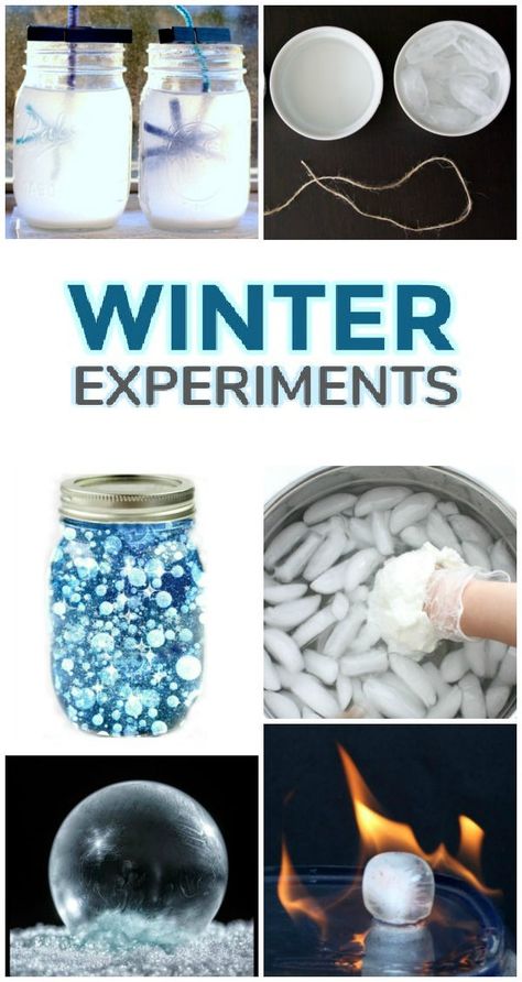 Winter Science Experiments For Kids, Winter Stem Activities For Kids, Winter Science Projects, Fun Experiments For Kids, Winter Science Activities, Winter Stem Activities, Christmas Science Experiments, Winter Science Experiments, Series Ideas